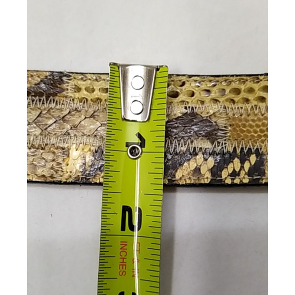 Tony Lama Multicolor Leather Silvertone Buckle Men Belt -Made in USA - Size 34 - Picture 15 of 16